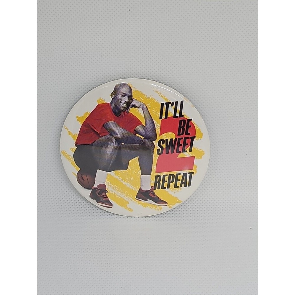 Michael Jordan It'll Be Sweet to Repeat Pin - Bulls - 1991 - McDonalds